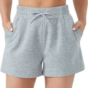 THE GYM PEOPLE Women's High Waist Sweat Shorts